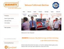 Tablet Screenshot of minimaticmachines.com